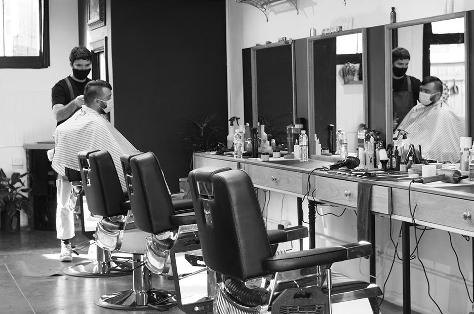 Barbers at work
